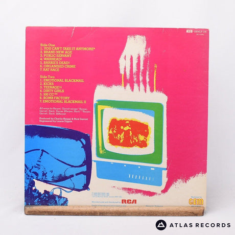 UK Subs - Brand New Age - Bilbo Insert Clear LP Vinyl Record - VG+/EX