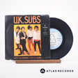 UK Subs Keep On Running 7" Vinyl Record - Front Cover & Record