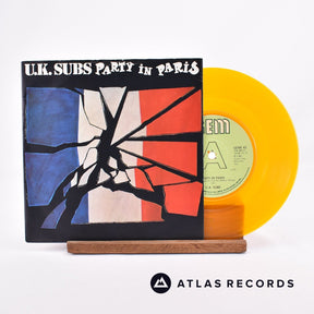 UK Subs Party In Paris 7" Vinyl Record - Front Cover & Record