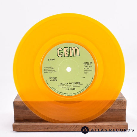 UK Subs - Party In Paris - Orange 7" Vinyl Record - VG+/EX