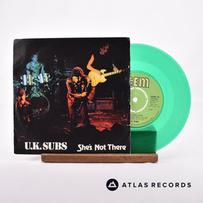 UK Subs She's Not There 7" Vinyl Record - Front Cover & Record