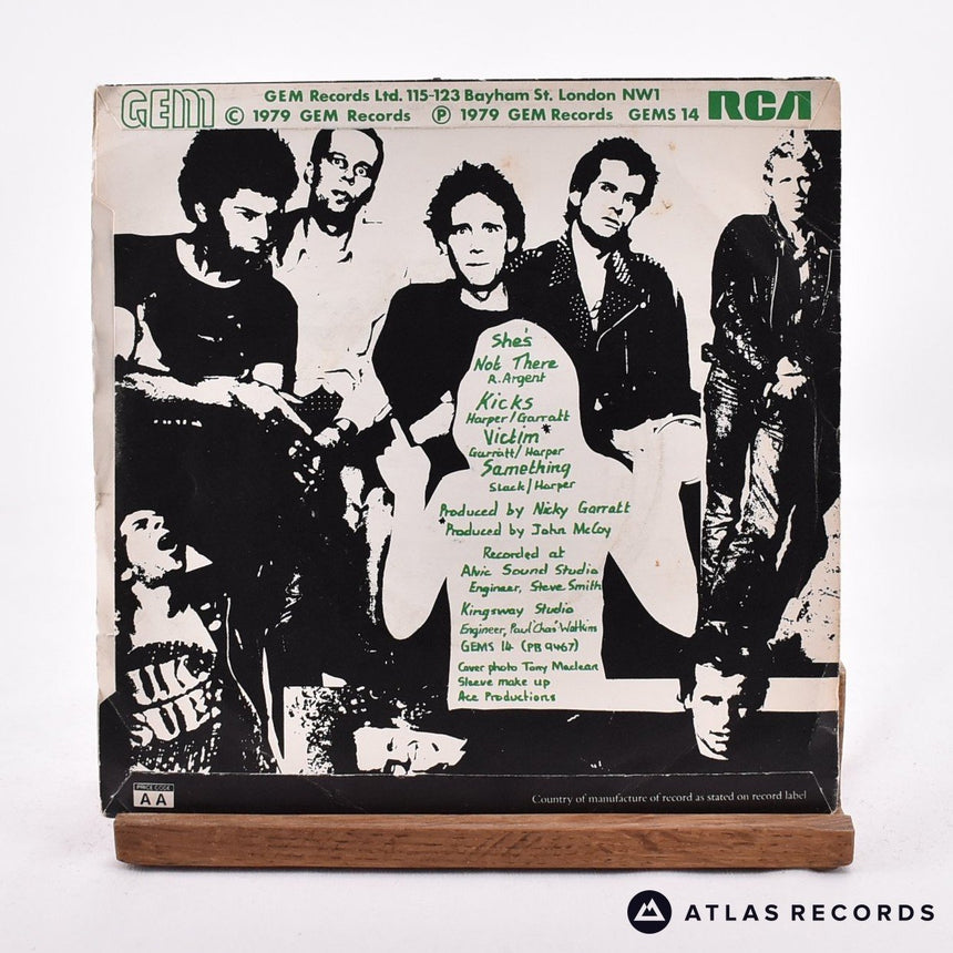 UK Subs - She's Not There - Bilbo Green 7" EP Vinyl Record - VG+/EX