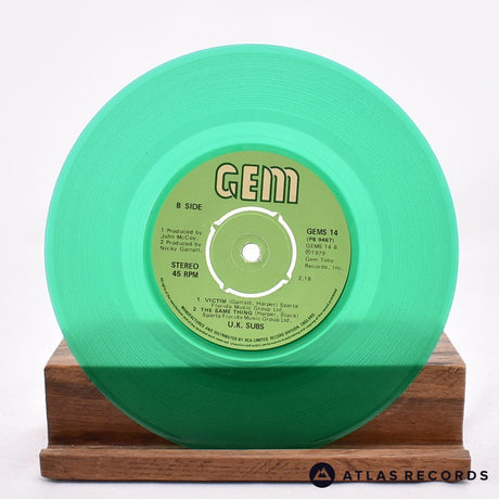 UK Subs - She's Not There - Bilbo Green 7" EP Vinyl Record - VG+/EX
