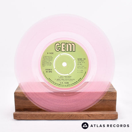 UK Subs - Teenage - Pink 7" Vinyl Record - VG+/EX