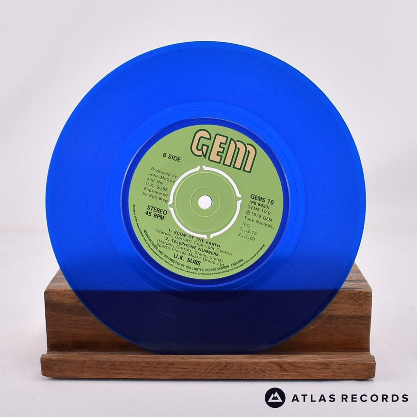 UK Subs - Tomorrows Girls - Blue Porky 7" Vinyl Record - EX/VG+
