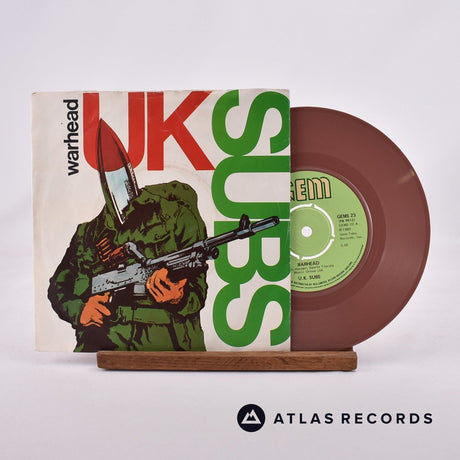 UK Subs Warhead 7" Vinyl Record - Front Cover & Record