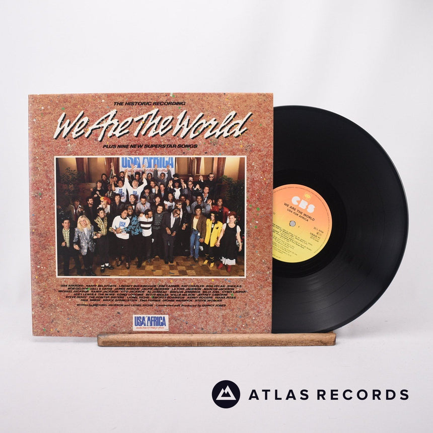 USA For Africa We Are The World LP Vinyl Record - Front Cover & Record