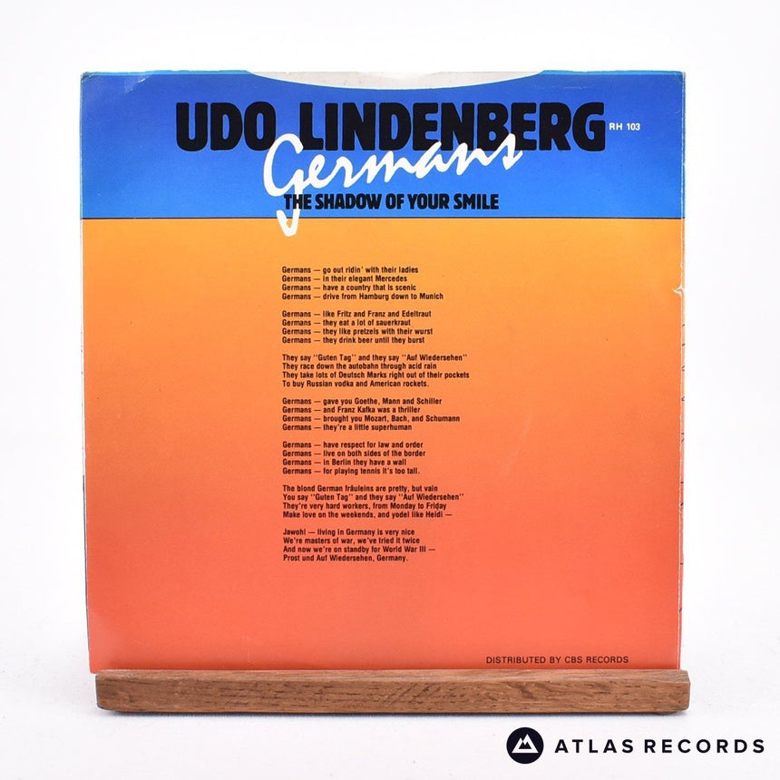 Udo Lindenberg - Germans - 7" Vinyl Record - VG+/EX