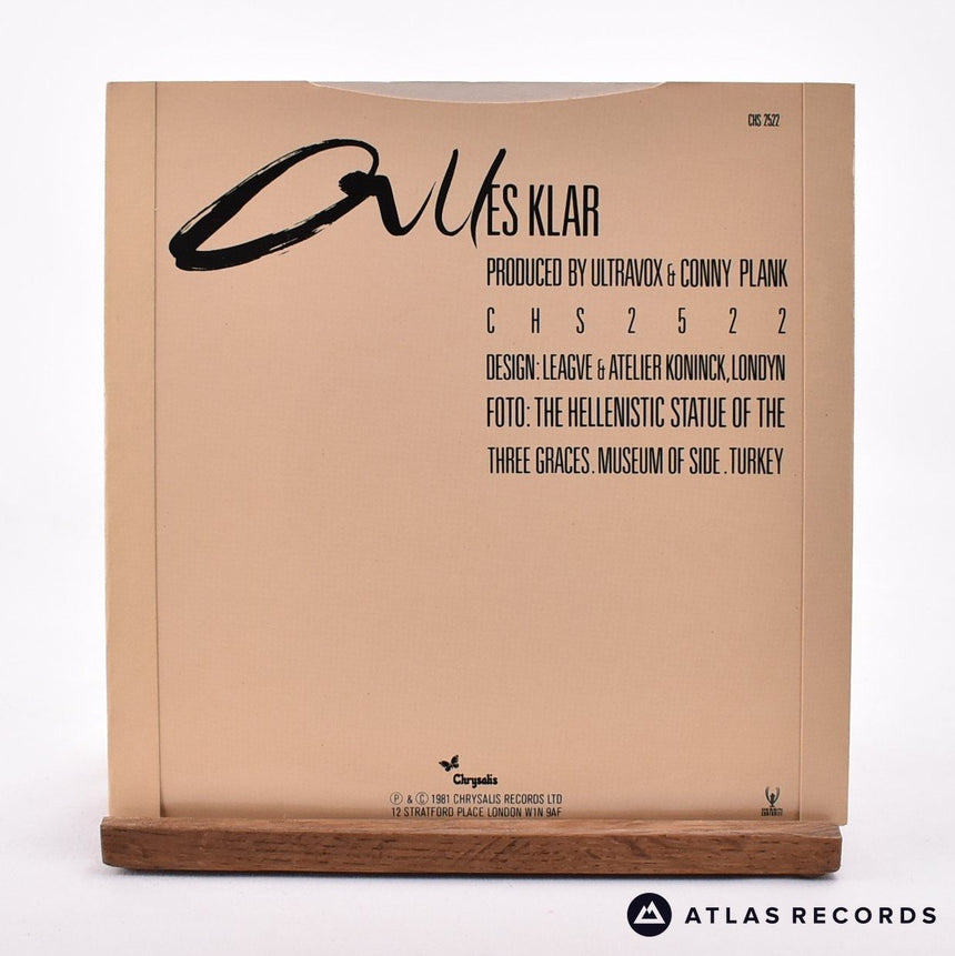 Ultravox - All Stood Still - 7" Vinyl Record - EX/EX