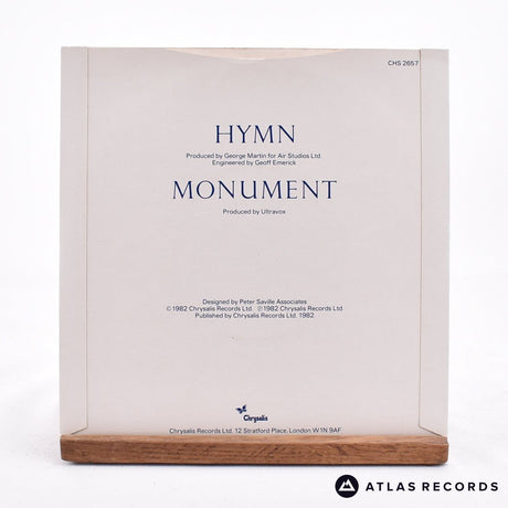 Ultravox - Hymn - 7" Vinyl Record - EX/VG+