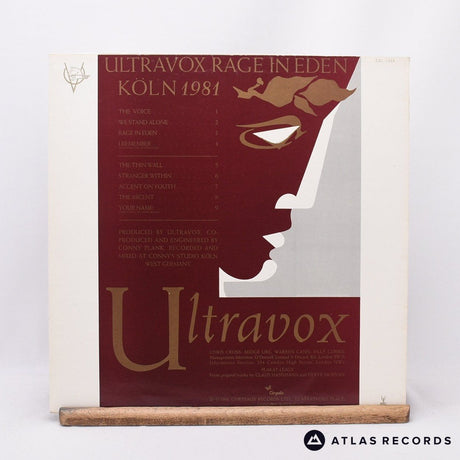 Ultravox - Rage In Eden - Townhouse LP Vinyl Record - EX/VG+