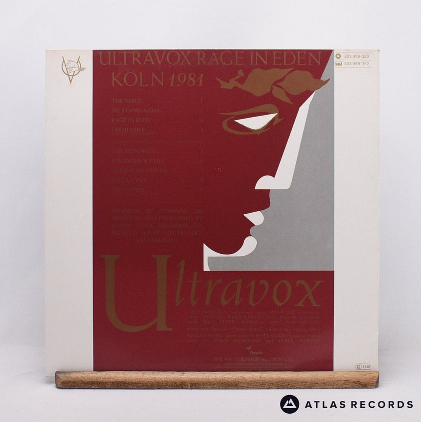 Ultravox - Rage In Eden - LP Vinyl Record - VG+/EX