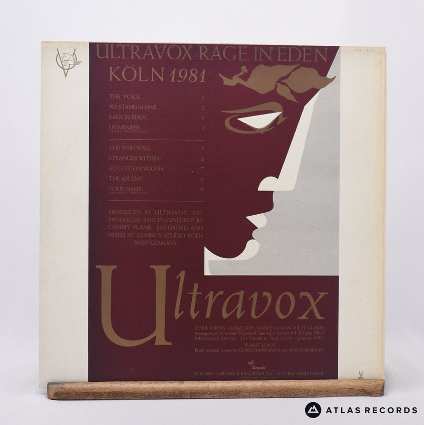 Ultravox - Rage In Eden - LP Vinyl Record - VG+/VG+