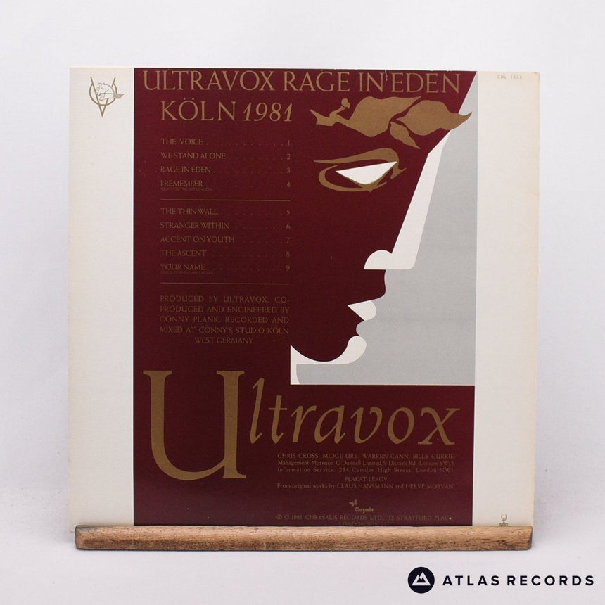 Ultravox - Rage In Eden - Poster LP Vinyl Record - EX/VG+