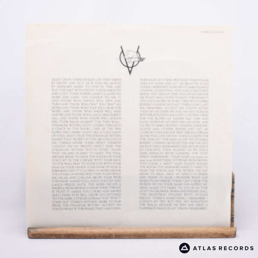 Ultravox - Rage In Eden - Lyric Sheet Greece LP Vinyl Record - EX/EX