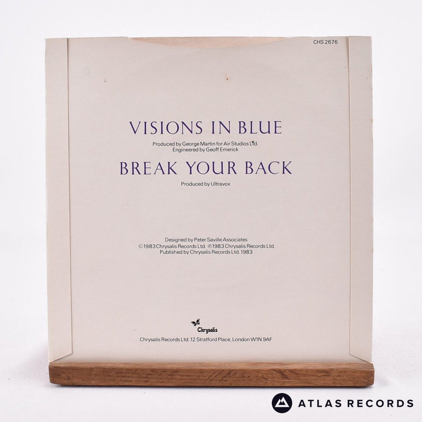 Ultravox - Visions In Blue - Clear 7" Vinyl Record - EX/VG+