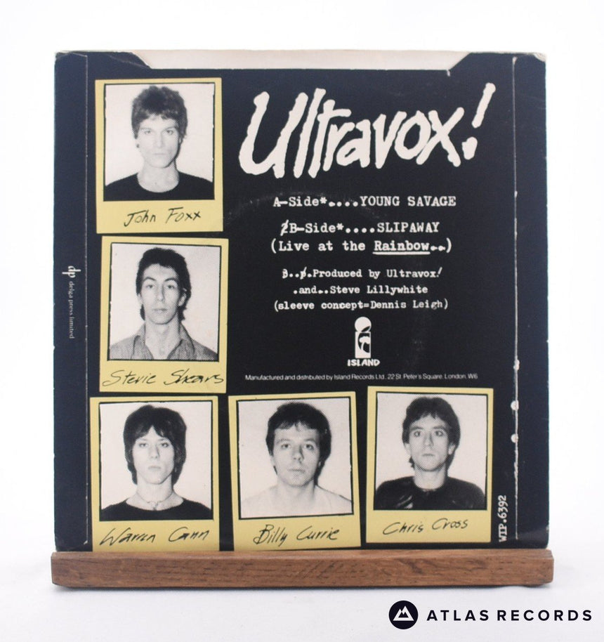 Ultravox - Young Savage - 7" Vinyl Record - VG+/EX