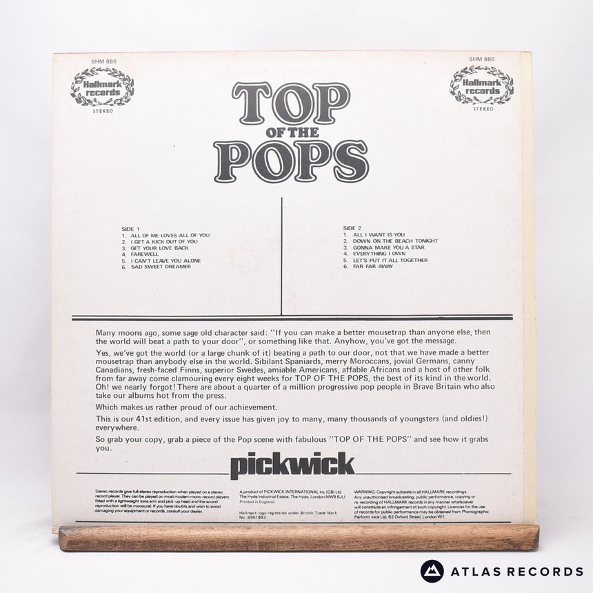 Unknown Artist - Top Of The Pops Vol. 41 - LP Vinyl Record - EX/EX