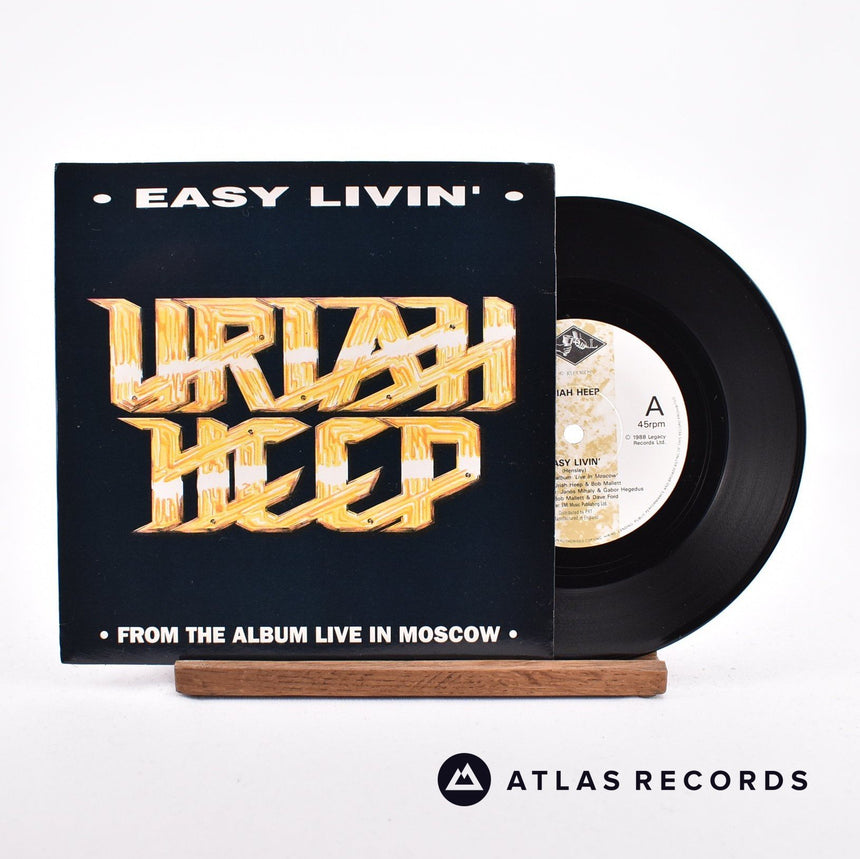 Uriah Heep Easy Livin' 7" Vinyl Record - Front Cover & Record