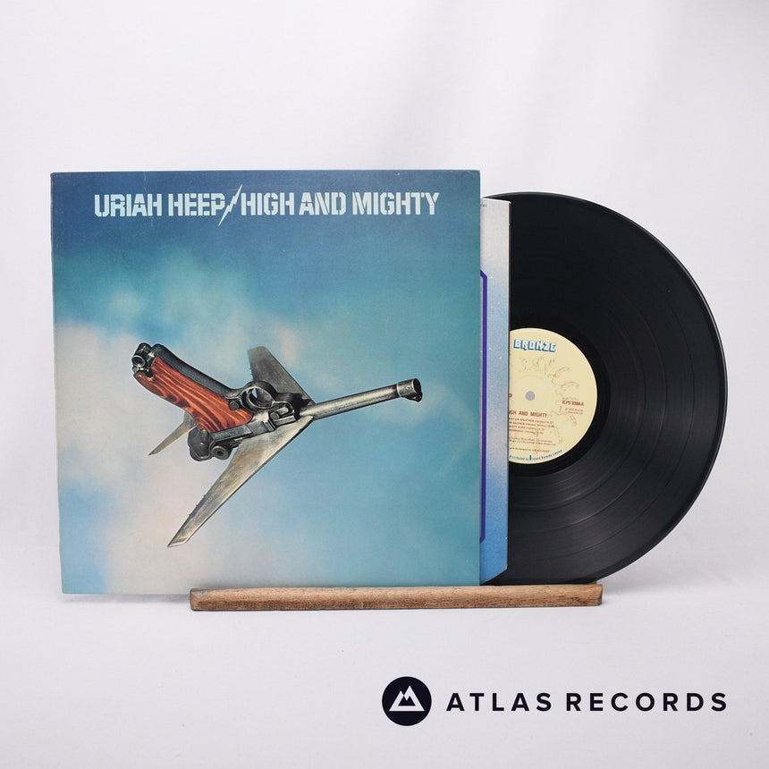 Uriah Heep High And Mighty LP Vinyl Record - Front Cover & Record