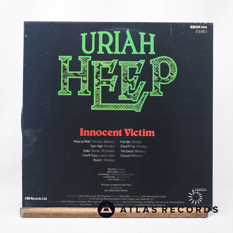 Uriah Heep - Innocent Victim - Lyric Sheet A-1 B-1 LP Vinyl Record - EX/NM