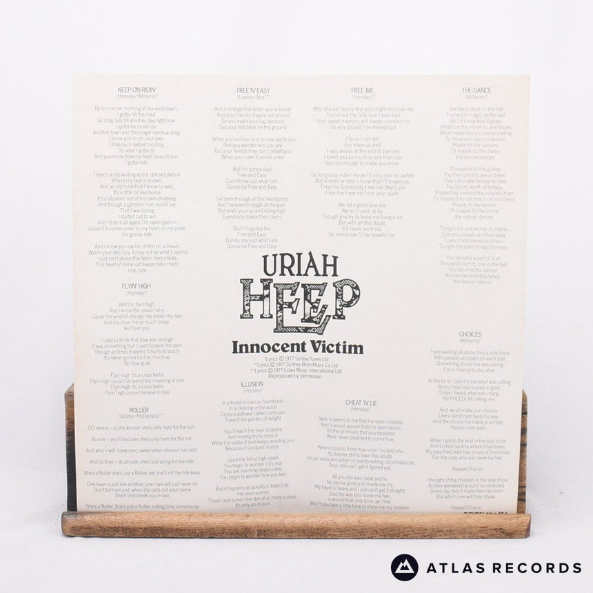 Uriah Heep - Innocent Victim - Booklet Insert A-1 B-1 LP Vinyl Record - VG+/VG+