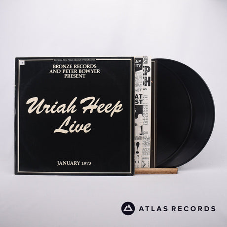 Uriah Heep Uriah Heep Live 2 x LP Vinyl Record - Front Cover & Record