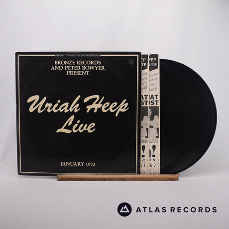 Uriah Heep Uriah Heep Live 2 x LP Vinyl Record - Front Cover & Record