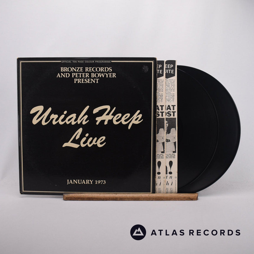 Uriah Heep Uriah Heep Live 2 x LP Vinyl Record - Front Cover & Record