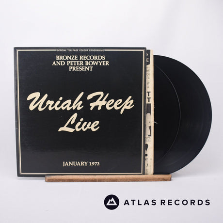 Uriah Heep Uriah Heep Live 2 x LP Vinyl Record - Front Cover & Record