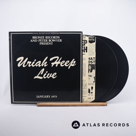 Uriah Heep Uriah Heep Live 2 x LP Vinyl Record - Front Cover & Record