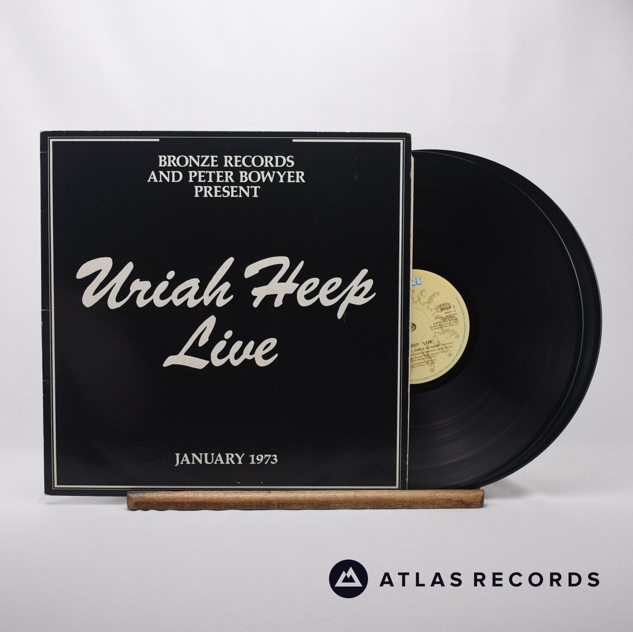 Uriah Heep Uriah Heep Live Double LP Vinyl Record - Front Cover & Record