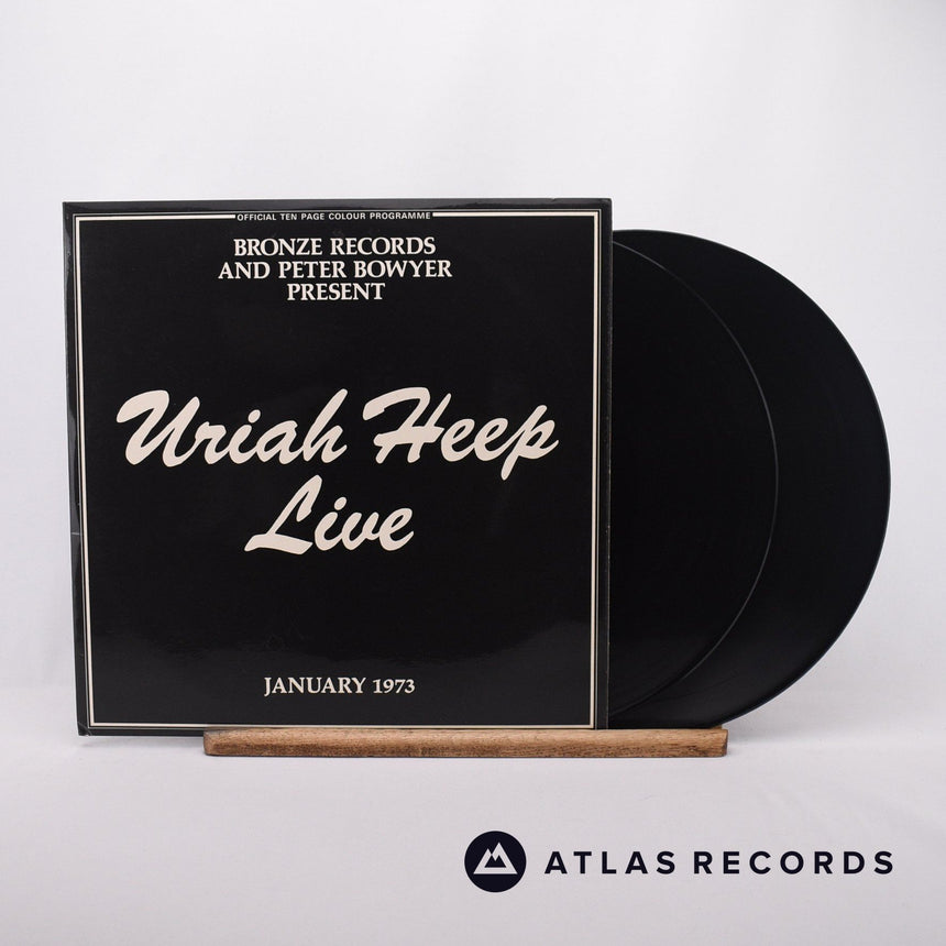 Uriah Heep Uriah Heep Live 2 x LP Vinyl Record - Front Cover & Record
