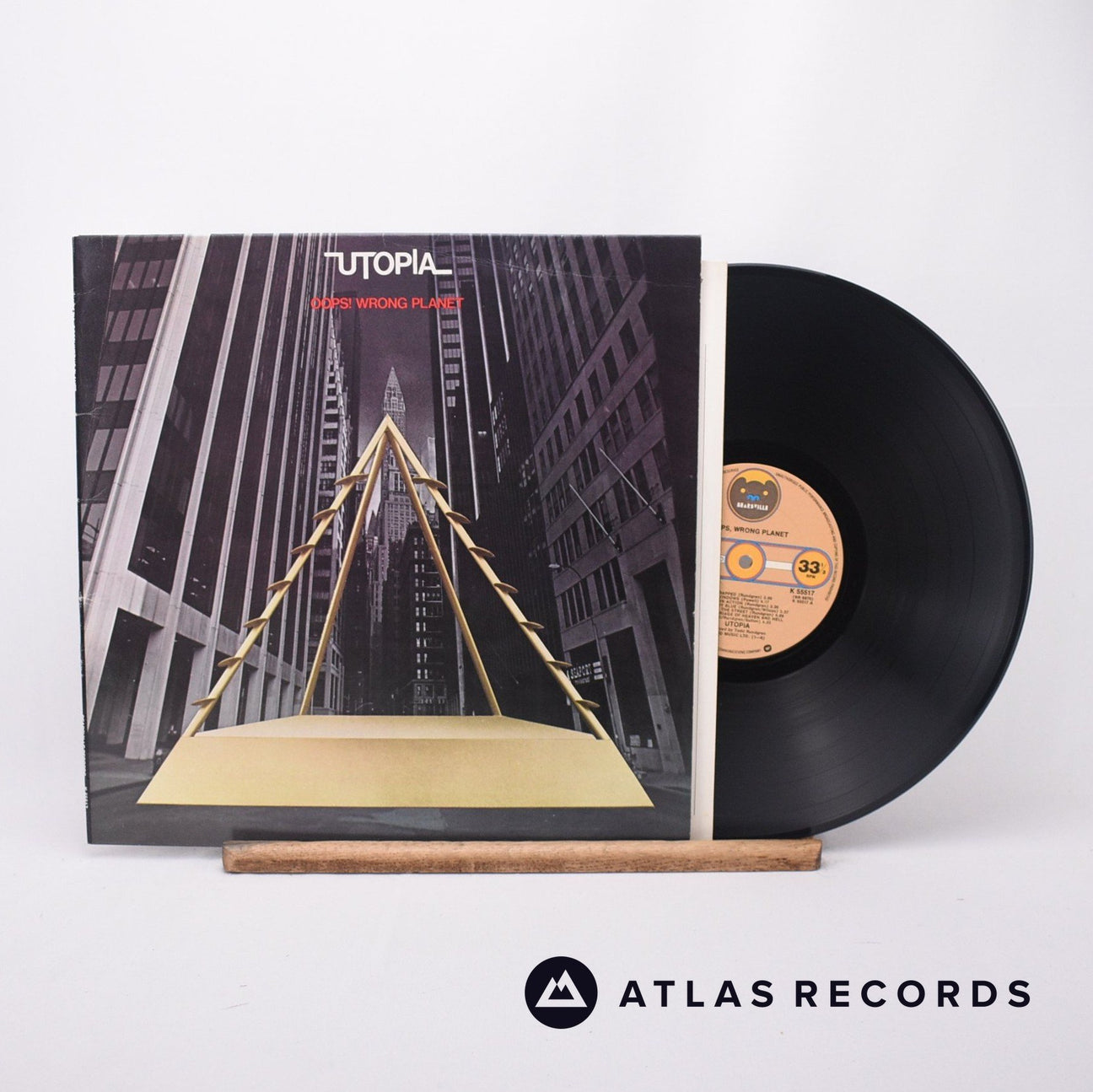 Utopia Oops! Wrong Planet LP Vinyl Record - Front Cover & Record