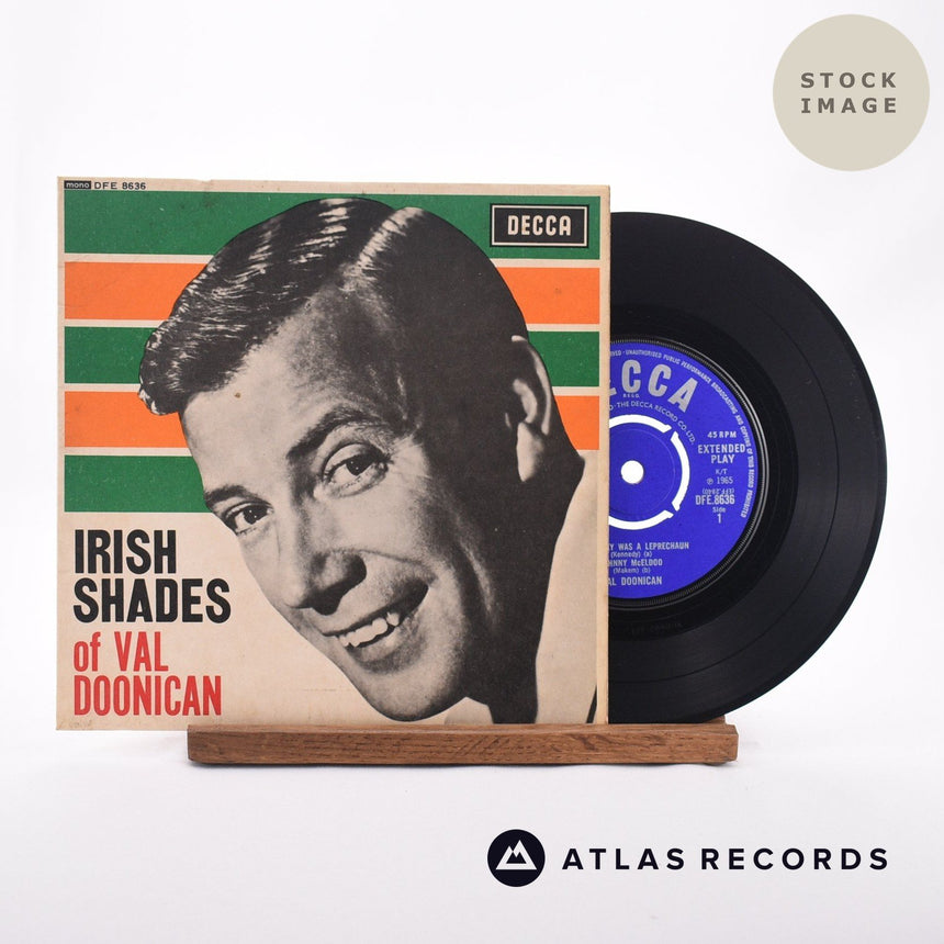 Val Doonican Irish Shades Of Val Doonican 7" Vinyl Record - Sleeve & Record Side-By-Side