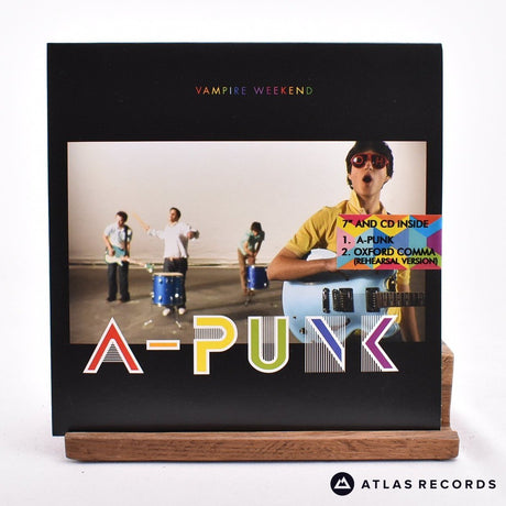 Vampire Weekend A-Punk 7" + CD Vinyl Record - Front Cover & Record