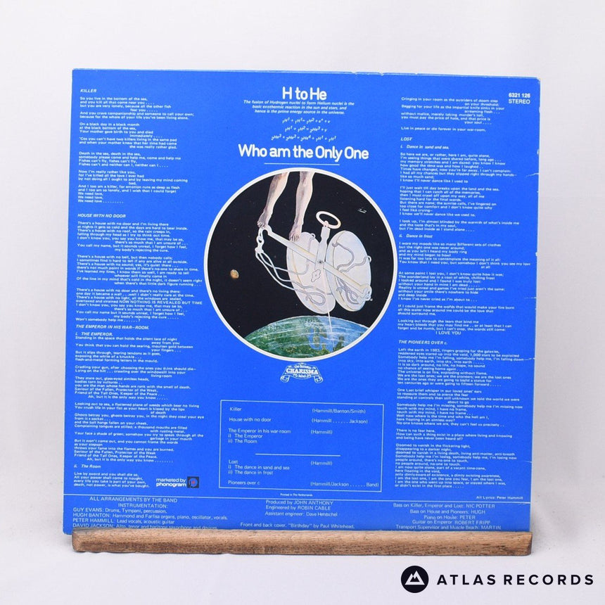Van Der Graaf Generator - H To He Who Am The Only One - LP Vinyl Record - EX/NM