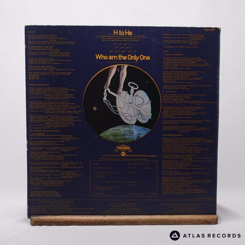 Van Der Graaf Generator - H To He Who Am The Only One - LP Vinyl Record - VG/EX