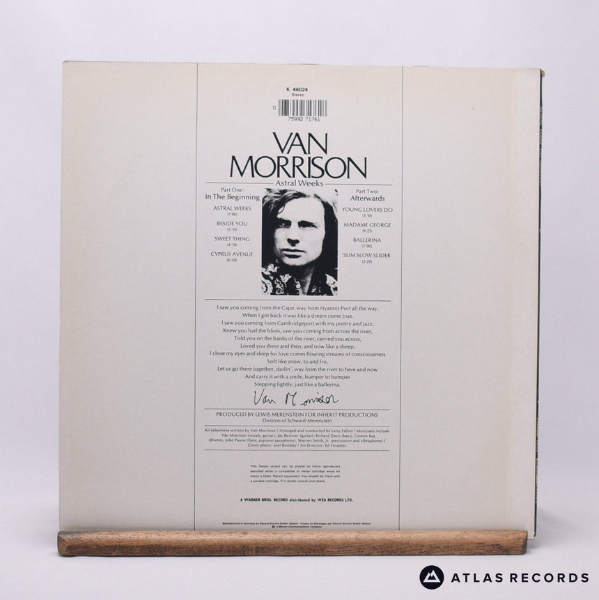 Van Morrison - Astral Weeks - Repress LP Vinyl Record - VG+/EX