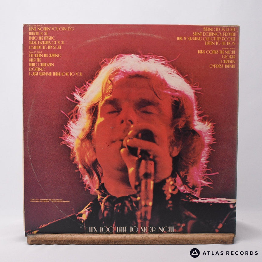 Van Morrison - It's Too Late To Stop Now - Double LP Vinyl Record - VG/VG+