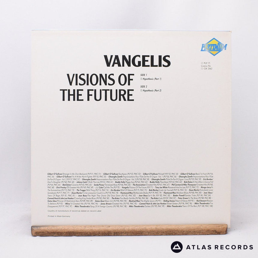 Vangelis - Visions Of The Future - LP Vinyl Record - EX/EX