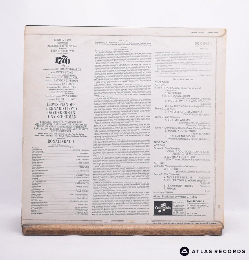 Various - 1776 - A New Musical - LP Vinyl Record - EX/EX