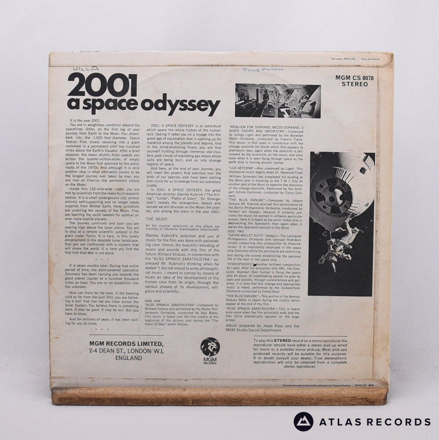 Various - 2001: A Space Odyssey - LP Vinyl Record - VG+/VG+