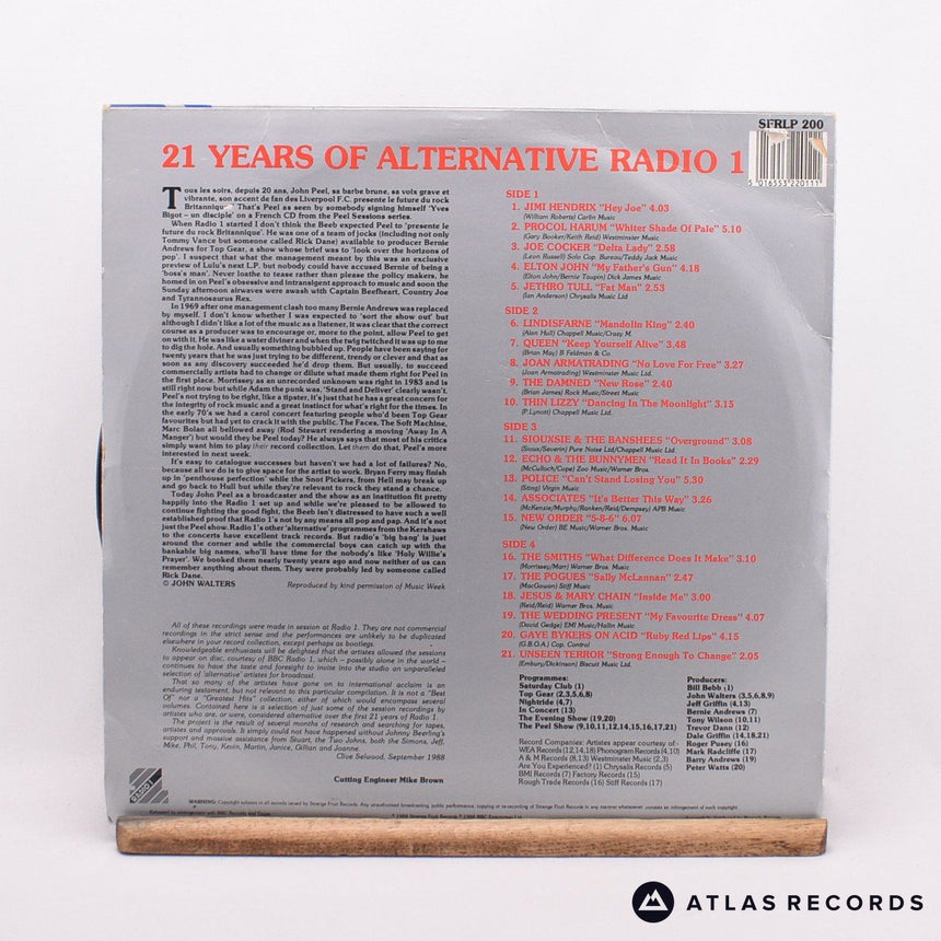 Various - 21 Years Of Alternative Radio 1 - 2 x LP Vinyl Record - VG+/VG+
