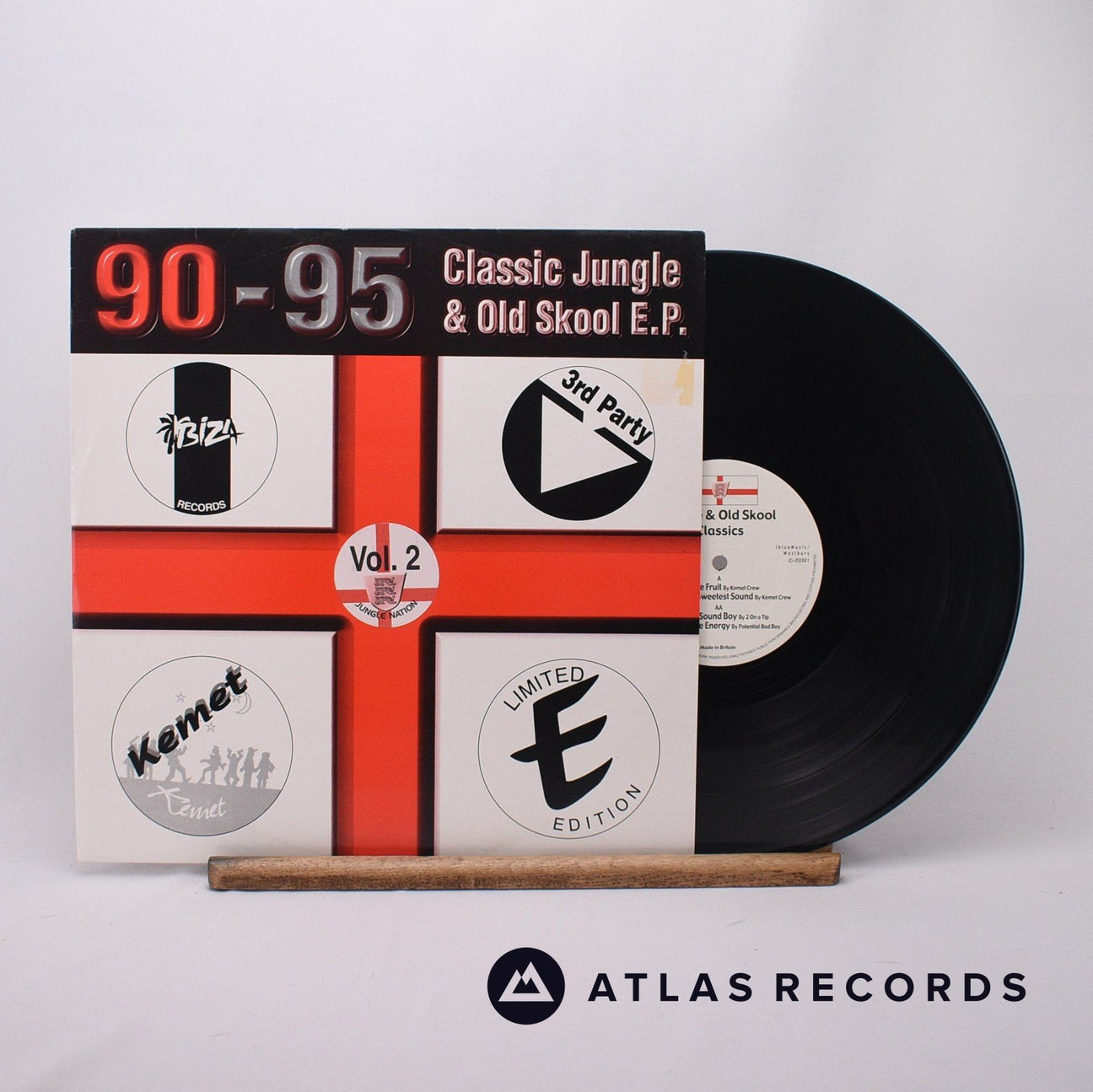 Various 90-95 Classic Jungle & Old Skool E.P. Vol. 2 12" Vinyl Record - Front Cover & Record