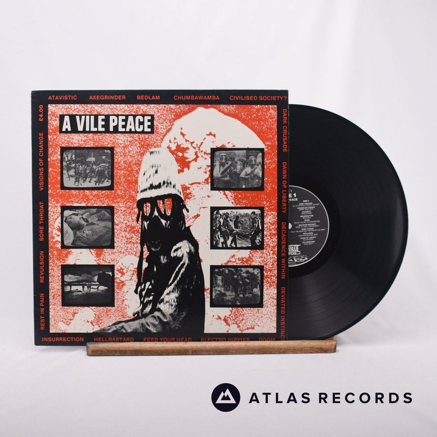 Various A Vile Peace LP Vinyl Record - Front Cover & Record