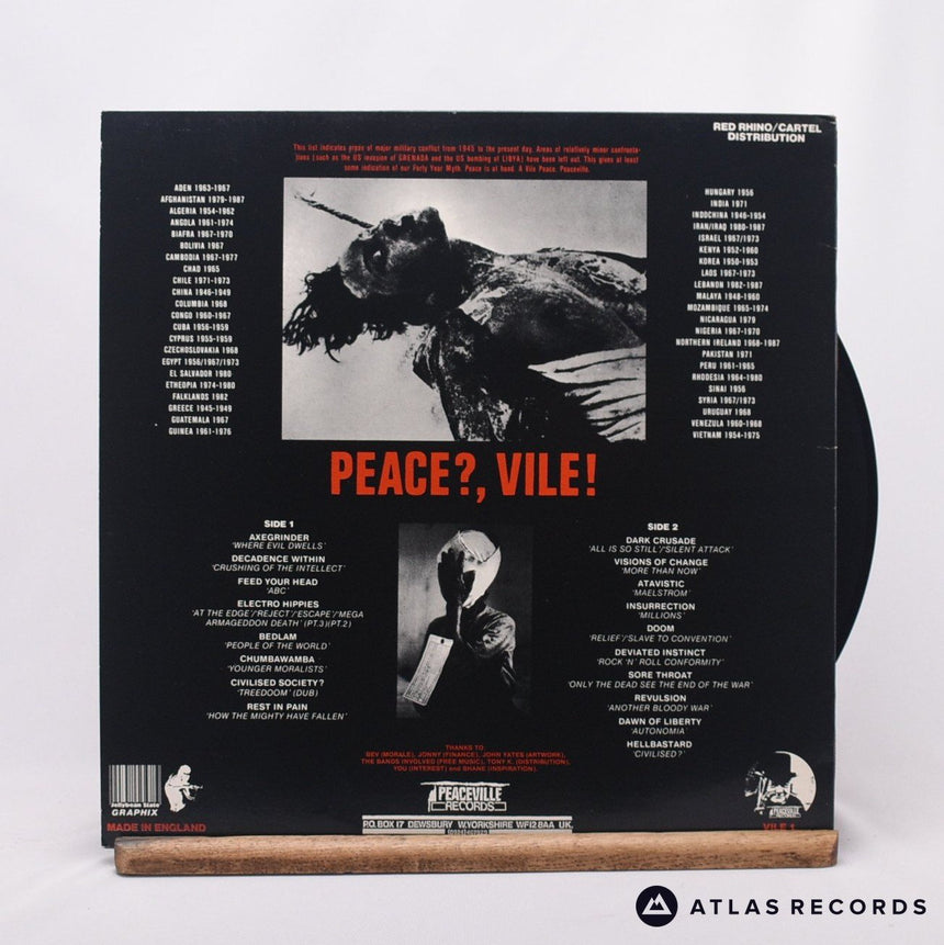 Various - A Vile Peace - Mpo A1 B1 LP Vinyl Record - EX/VG+
