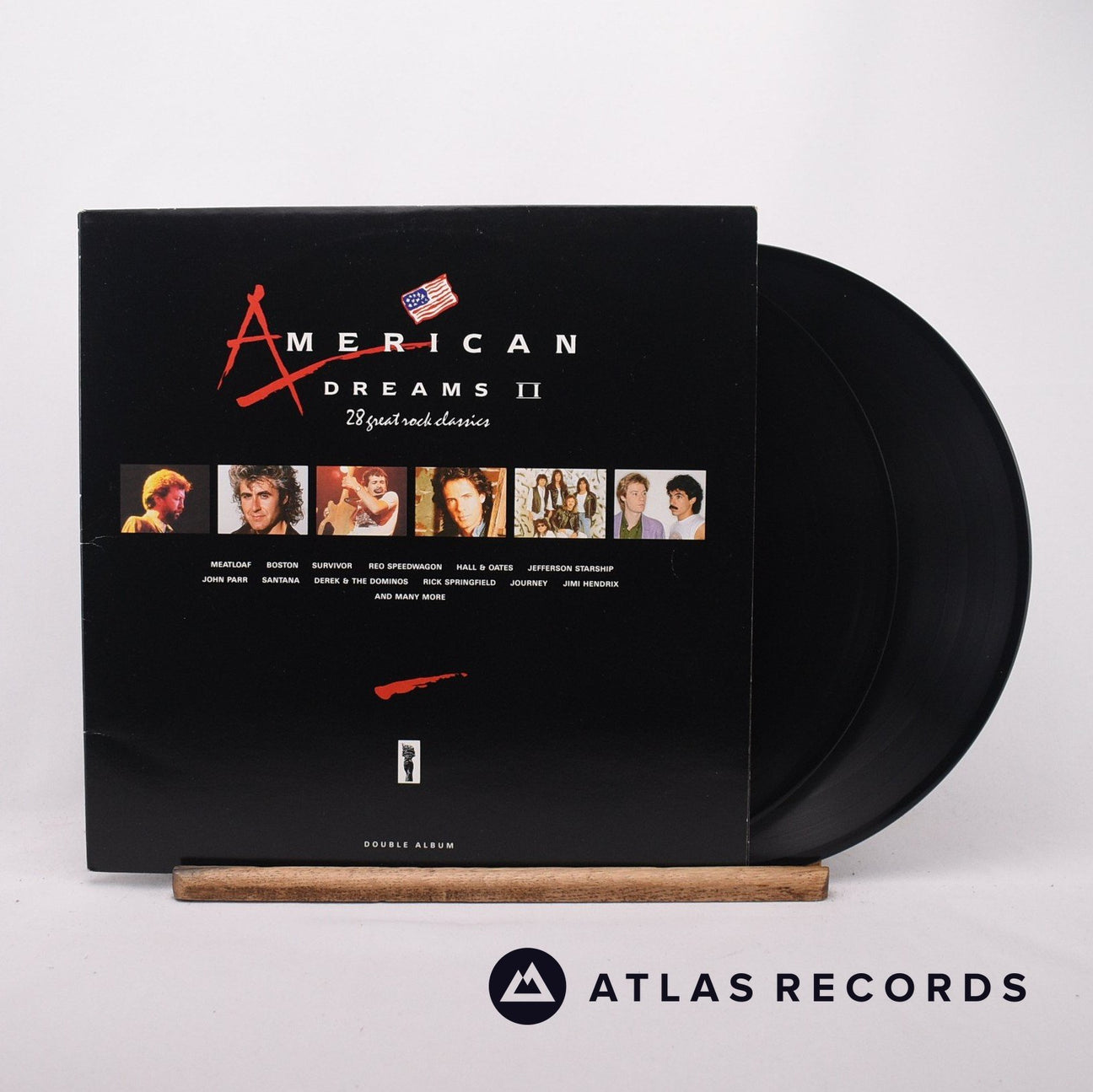 Various American Dreams II 28 Great Rock Classics 2 x LP Vinyl Record - Front Cover & Record