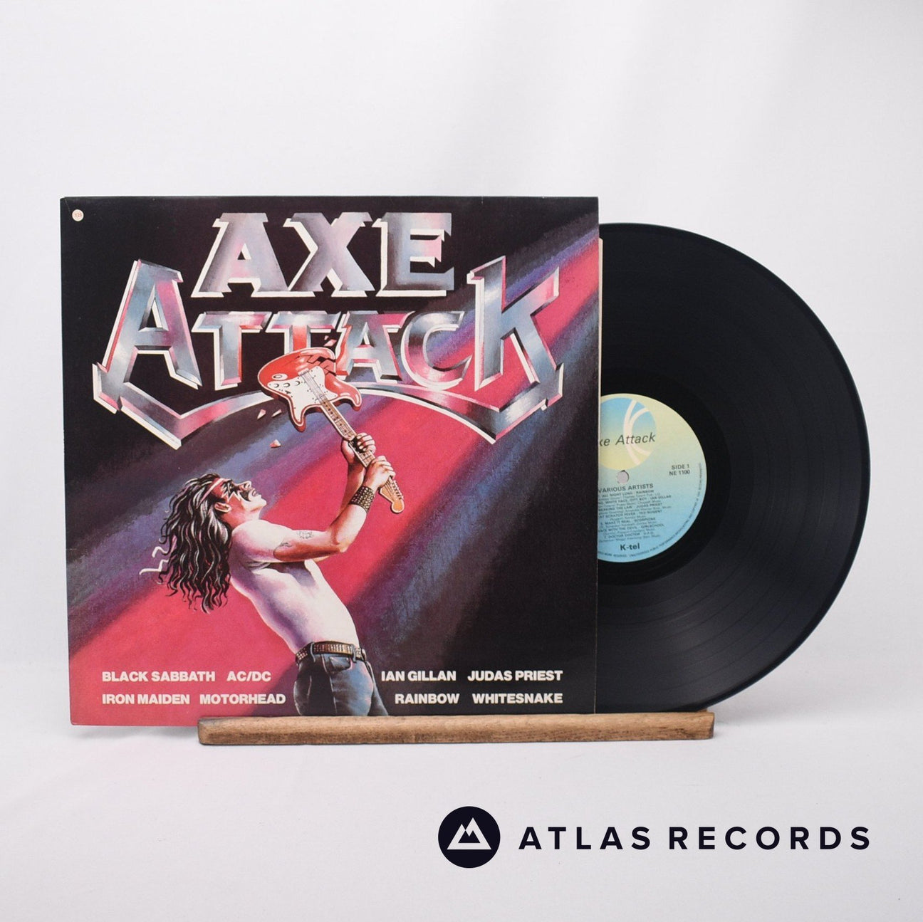 Various Axe Attack LP Vinyl Record - Front Cover & Record