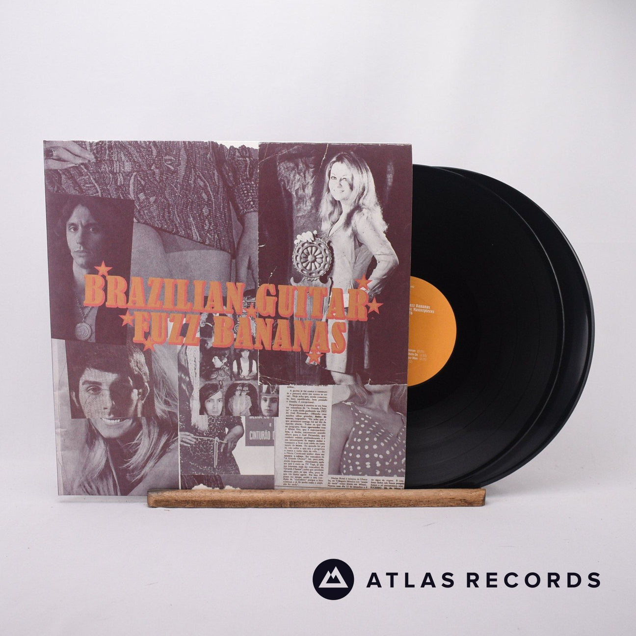 Various Brazilian Guitar Fuzz Bananas 2 x LP Vinyl Record - Front Cover & Record
